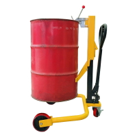 手動液壓油桶搬運車圓桶手推車鐵桶塑料桶鋼製桶升高轉運叉車