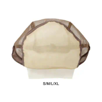 Mesh Wig Cap Hat Weaving Caps Soft Liner Weaving Hair Mesh Net Cover Mesh Dome Cap Stretch Cap