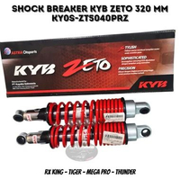 SHOCK BELAKANG KYB S SERIES WITH SPRING ADJUSTER KYOS ZT5040PRZ RED (HONDA MEGA PRO, TIGER, THUNDER,