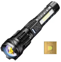 ABDI MALL- MACROCOSM Lampu Senter LED Rechargeable Flashlight 600 Lumens 800mAh - A76
