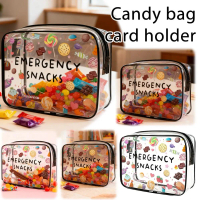 Emergency Snack Bag Ideal For Road Trips Storage Pouch Candy Bag Card Holder Picnics Portable Clear