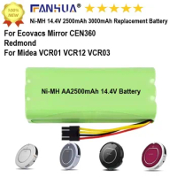 Ni-MH AA 3000mAh for ECOVACS Deebot Deepoo 14.4V Rechargeable battery Midea VCR01 VCR03 Mirror CEN360 Redmond vacuum cleaner
