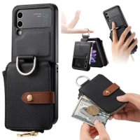 Anti-Knock Protective Wallet Bag Case for Samsung Galaxy Z Flip5 Flip4 Flip 4 5 Flip3 Flip3 Flip 3 2 Phone Accessories Cases