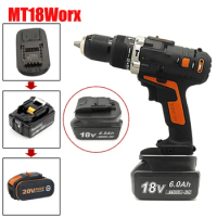 Battery Adapter MT18Worx For Makita/Bosch For Dewalt For Milwaukee 18V Li-Ion Battery Convert to For Worx 4PIN Power Tools Use