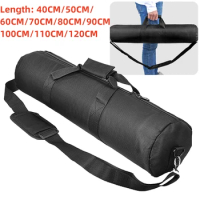 40-120cm Portable Tripod Stands Bag Travel Carrying Storage For Mic Photography Folded Bracket Smooth Zippers Black Tripod Bag