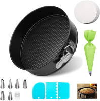 Springform Pan 8 inch stainless STEEL springform pans LeakProof & nonstick Cheesecake PAN with Remov