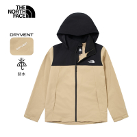 【The North Face 官方旗艦】北面女款棕黑拼接DryVent防水透氣衝鋒衣｜8CK6QV2 外套