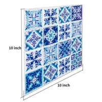10-Pieces/pack 3D sticky wall tiles stickers peel and stick backsplash kitchen wallpaper 10x10"inch