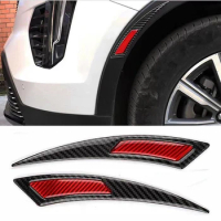 2Pcs/Lot True Carbon Fibers Car Sticker Auto Fender Anti-Scratch Strips Trim Protection Reflective Tape