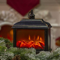 歐式ins風燈仿真火焰燈LED創意壁爐圣誕節客廳火焰裝飾燈擺件道具