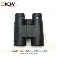 SKWoptics-Waterproof Binoculars for Birdwatching and Hunting, Phase Coated, Bak4,Fogproof, 10x42