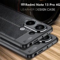For Redmi Note 13 Pro Case Cover Xiaomi Redmi Note 13 Pro Capas Bumper Shockproof TPU Soft Leather Fundas Redmi Note 13 Pro Plus