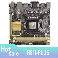 H81I-PLUS Desktop Motherboard H81 LGA 1150 i7 i5 i3 DDR3 SATA3 USB3.0 HDMI Mini-ITX Original Used Mainboard