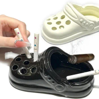 Cute Tabletop Portable Smokeless AshTray for Home Indoor Outside Patio Office Ashtray Handmade Gift for Men Women