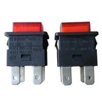 2Pcs SOKEN PS23-16 Self-locking Pushbutton Switches 4Pins 250V 16A Socket Strip Push Button Switch for Vacuum Cleaner with Lamp