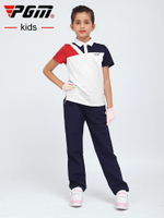 PGM兒童高爾夫衣服女童服裝青少年夏季運動球服短袖T恤速干上衣