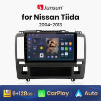 Junsun V1 AI Voice Wireless CarPlay Android Auto Radio for Nissan Tiida C11 2004-2013 4G Car Multimedia GPS 2din autoradio