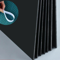 2pcs Black Durable ABS Styrene Plastic Flat Sheet Plate 1mm x 200mm x 300mm for Industrial Components