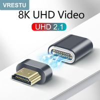 【優選百貨】高清HDMI2.1磁吸轉接頭8K60hz電視電腦筆記本連接顯示器屏投影儀HDMI 轉接線 分配器 高清