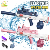 QBZ95 Electric Automatic Firing Water Storage Gun Portable Shooting Game Summer Outdoor Beach Water 