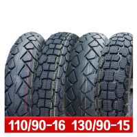 Motorcycle Tyres Front Wheel 110/90-16 Tube Tyre 130/90-15 Rear Wheel Tubeless Vacuum Tyres Accessories QJ150-3 -B QJ250-3 CA250