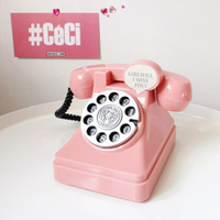 存錢罐 韓國INS少女粉色仿真復古電話可愛儲蓄罐裝飾擺件生日禮物