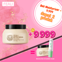 FEALI Bundle 2in1 - Moisturizer Cream Goat-Milk Anti Aging And Tea Tree Small Bubble Mask Pelembab W