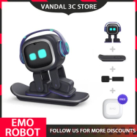 Emo Robot Emopet Intelligent Emotional Voice Interaction Accompanies Ai Desktop Children'S Electronic Pet Kids Birthday Gifts