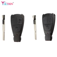 YIQIXIN 2/3 Button Remote Car Key Shell Smart Fob Case For Mercedes Benz C E S Class C180 1998-2004 SLK CLK W202 W203 W211 Cover