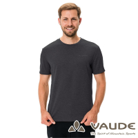 【VAUDE德國】男款透氣快乾短袖T恤VA-41326黑/吸濕排汗/彈性輕量/休閒旅遊/登山露營