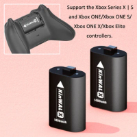 2PCS 1400mAh Rechargeable battery for Xbox Series X,S, 2X, Xbox One, Xbox One S, Xbox One X, Xbox One Elite