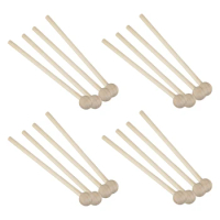 8 Pair Wood Mallets Percussion Sticks For Energy Chime, Xylophone, Wood Block, Glockenspiel And Bells