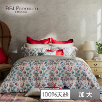 BBL Premium 100%天絲印花床包被套組-糖果花(加大)