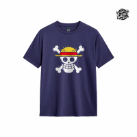 Dr. T-shirt - AM-02 - one piece luffy logo topi jerami strawhat straw hat pirate pirates baju kaos d