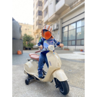 偉士牌/原廠/兒童電動機車/摩托車/二手/米白