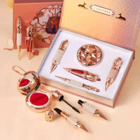 Queen's Scepter Makeup Set Air Cushion BB Cream Mascara Eyeliner Lipstick Lip Tint Make Up Kit Gift 