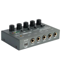 Depusheng DX400 best price professional studio audio mini sound mixer console 4 channel audio mixer