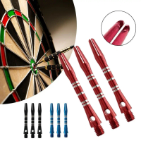 Aluminum Alloy Darts Shafts Aluminum Stem Shafts Black Dart Replacement Blue Thread Red C6K5