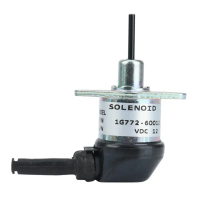 12V Fuel Shutdown Solenoid Valve 1G772-60014 1G772-60012 for Kubota Engine V2607 V3300 V3600 KX057-4