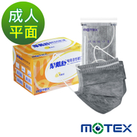 【Motex摩戴舒】 醫用活性碳口罩(未滅菌)-平面活性碳(50包/盒)