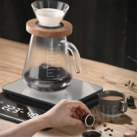 Digital Coffee Scale 3KG/0.1g High Precision Rechargeable Drip Espresso Scale with Timer Portable Kitchen Scale Measuring Tools