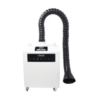 KNOKOO 220W Digital Display Remote Control Soldering Fume Extractor Smoke Absorber FES220 Laser Smoke extractor Machine