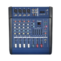 Professional 4 Channel Audio Mixer with power Amplifier For Studio Karaoke singing stage DJ performance