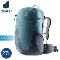 【Deuter 德國 27L FUTURA 透氣網架背包《霧藍》】3400321/戶外休閒包/健行登山包