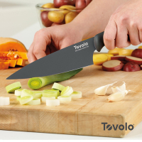 美國Tovolo 舒適握感不鏽鋼主廚刀-17cm