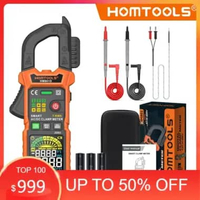 HOMTOOLS HM801 Multimeter Klip Digital Uji Arus AC/DC 600A dan Tegangan AC/DC 600V Ammeter Klip Mete