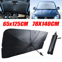 Car Sunshade Umbrella Insulation Sun Protection Car Sun Shade Protector Parasol Windshield Parasol for Auto Shading Accessories