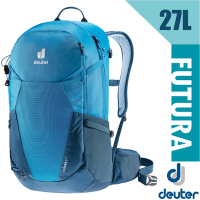 Deuter Futura 27L 輕量網架式透氣背包(附原廠防水背包套)_藍