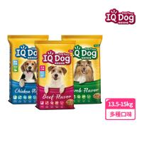 IQ DOG 聰明狗乾糧-多種口味 13.5-15KG(狗飼料/成犬)