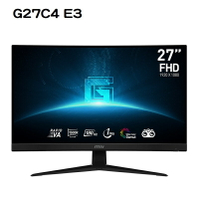 【享最高折300】MSI 微星 G27C4 E3 27吋 曲面電競螢幕/1500R/VA/180Hz